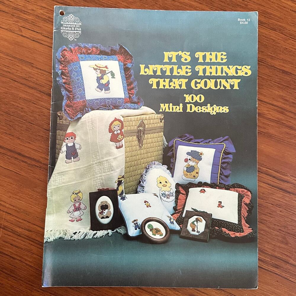 It's the Little Things That Count Mini Cross Stitch Pattern Book